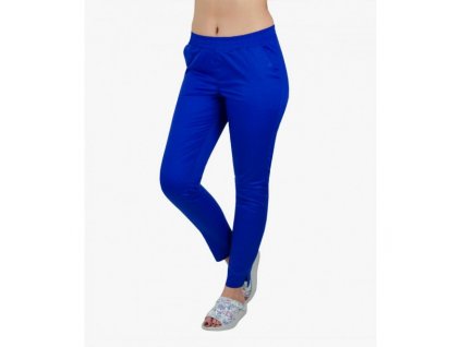 damskie spodnie medyczne slim flexy szafirowe 570x611