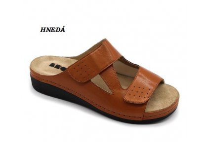 leon 5010 damska zdravotna obuv na hallux valgus hneda 00
