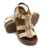 leon 6300 damske zdravotne korkove sandale zlata 01