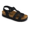 leon 6300 damske zdravotne korkove sandale cierna 00