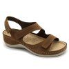 leon 937 zdravotne celokozene sandale hneda 00