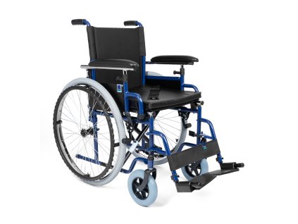 Ocelový invalidní vozík s rychloupínacími kolečky CLASSIC-TIM