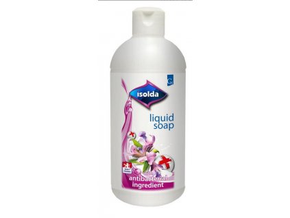 Isolda Antibakteriální Tekuté Mýdlo 500ml – Jemně pěnivé čisticí a dezinfekční mýdlo pro profesionální použití, bez parfémů a barviv.