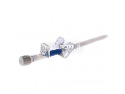 Periferní žilní kanyla s křidélkem 0.8x25mm 22G, modrá barva, balení 50 ks, určená pro profesionální zdravotnické použití