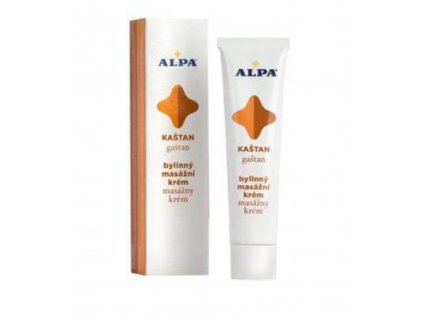 Balení Alpa Masážní krém s kaštanem 40 ml připravené k použití