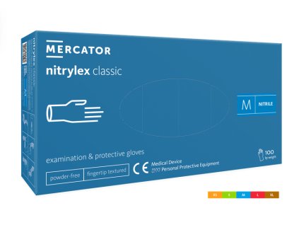 Rukavice Nitrylex Classic bílé v hygienickém obalu