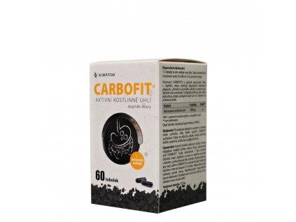 Carbofit 60 tobolek s aktivním uhlím pro detoxikaci a podporu trávení