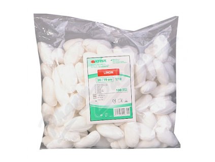 Tampon stáčený LINON připravený k použití ve zdravotnickém provozu