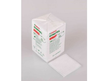 Nesterilní kompresy z netkaného textilu 7,5 × 7,5 cm – balení 100ks