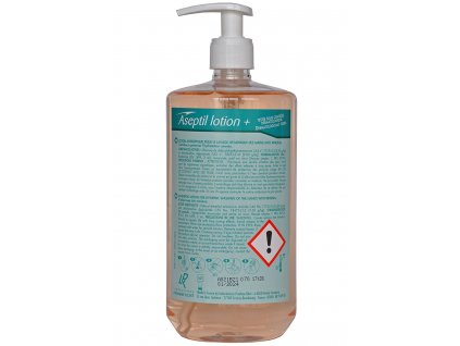 Aseptil Lotion 1L dezinfekční mýdlo, šetrné k citlivé pokožce a efektivní proti patogenům.