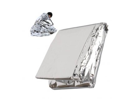 Izotermická fólie 1400x2000mm stříbrná, zajišťuje tepelnou ochranu v kritických momentech.