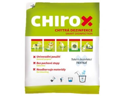 Chirox 50gr dezinfekční prášek, univerzální použití, bezpečný a ekologický.
