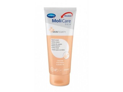 Krém na ruce MoliCare Skin 200 ml s panthenolem pro hydrataci, ochranu a péči o suchou pokožku, dermatologicky testovaný a rychle vstřebatelný