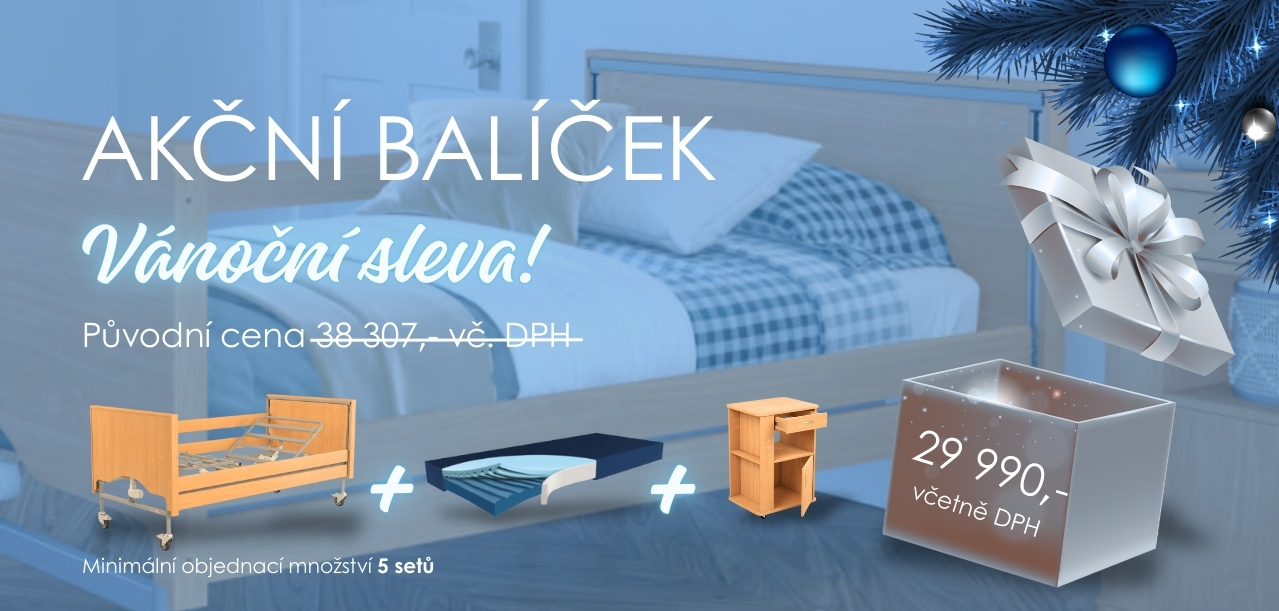 Akční set postel, matrace, skříň