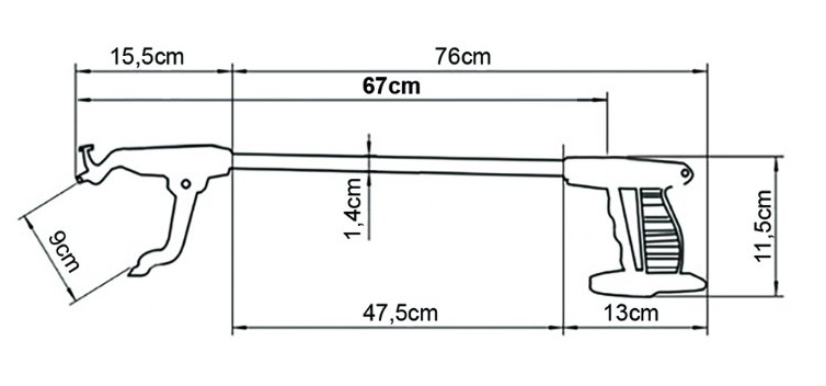 Podavač předmětů 67 cm