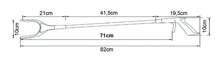 podavač předmětů rozměry