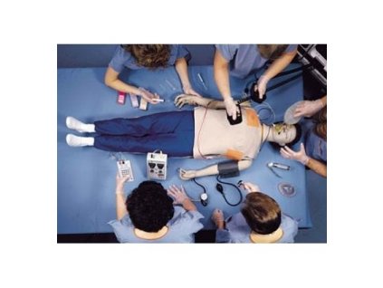Dospělá figurína pro nácvik krizových stavů s interaktivním EKG simulátorem