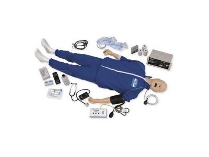 Figurína dospělého pro nácvik auskultace v krizových stavech s EKG simulátorem II