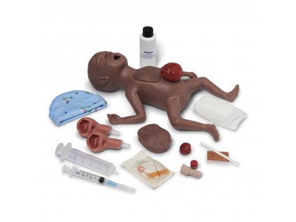 Model předčasně narozeného dítěte - tmavá barva