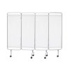 Pojízdný paraván 4dílný s hliníkovým rámem