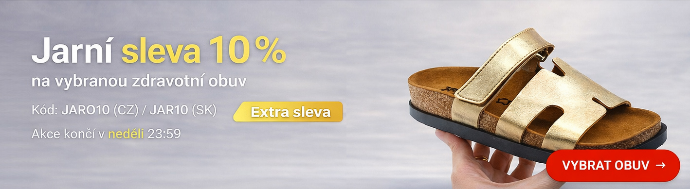 Jarní sleva 10 % na vybranou zdravotní obuv
