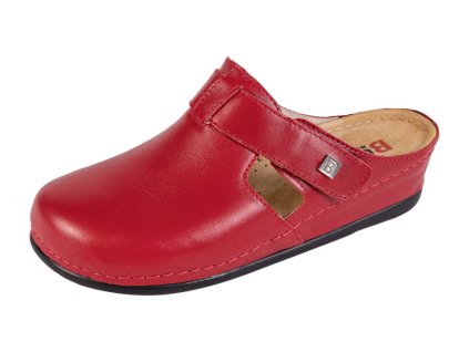 damska kozena obuv BZ240 cervena preview