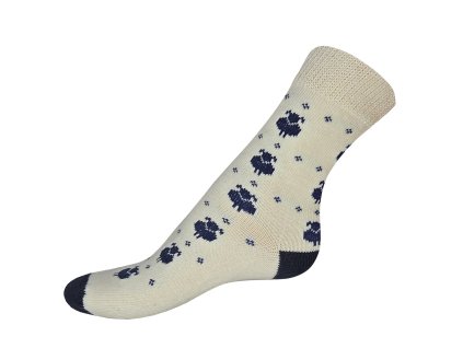 damske zimni vlnene ponozky beranek bila preview