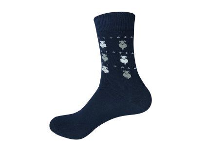 tenke ponozky knebl ovecka modra preview