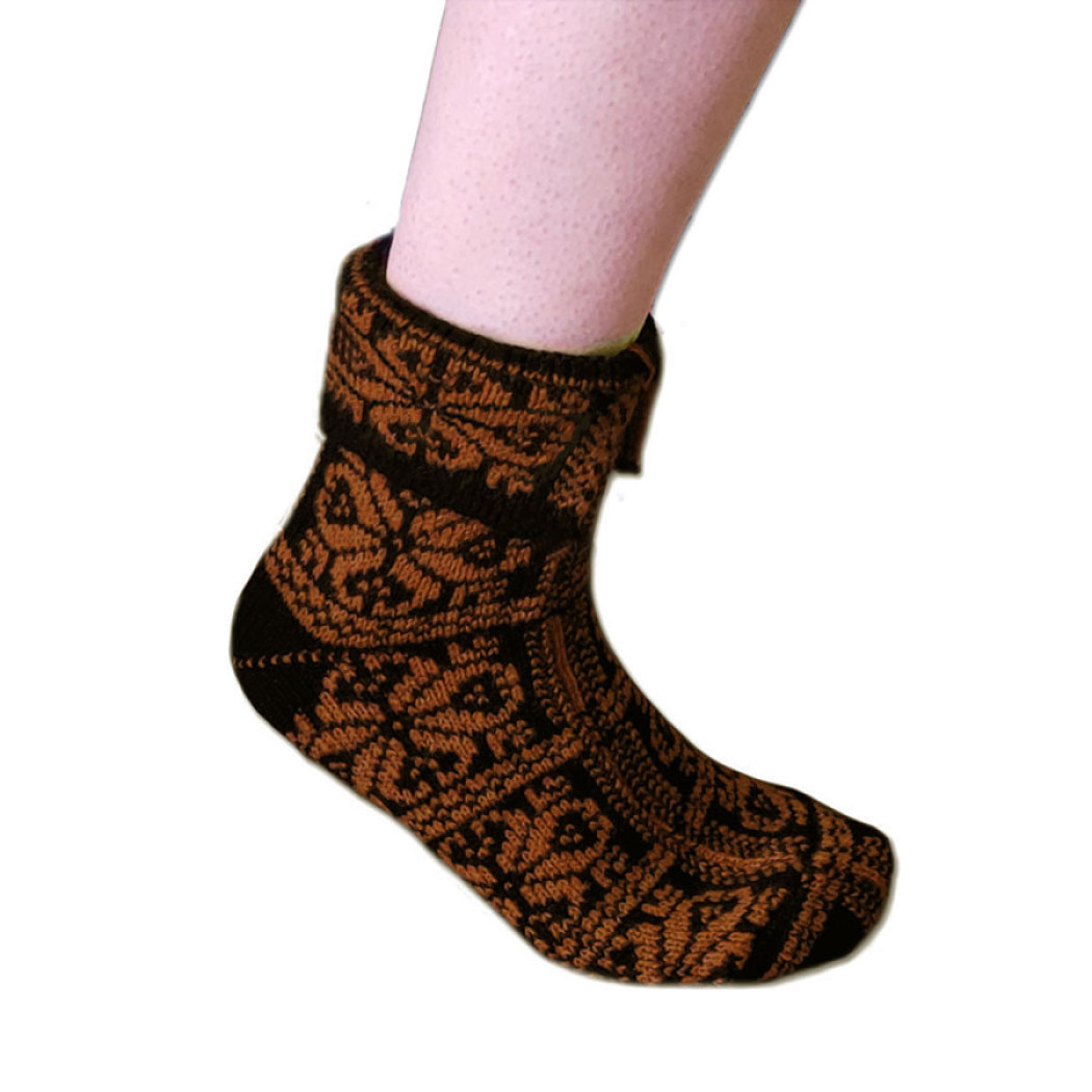 Ovčí věci Merino ponožky Peruánky extra teplé a pohodlné Barva: Vzor D, Velikost: 35-38