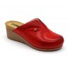 leon 1002 damska zdravotni kozena obuv na klinku cervena preview