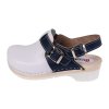 unisex drevaky buxa FPU25 bila s modrym paskem z02