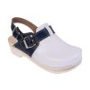 unisex drevaky buxa FPU25 bila s modrym paskem z03