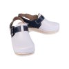 unisex drevaky buxa FPU25 bila s modrym paskem z04