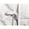 Anděl - bílá pooperační košile s černými puntíky - univerzální