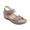 Dámské kožené sandály BZ315 - Šedá SLEVA! vel. 38