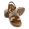 damske korkove sandaly LEON 6301 hneda z03