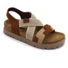 damske korkove sandaly LEON 6301 hneda preview
