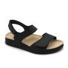 LEON 520 Comfort Dámské kožené zdravotní sandály – černé