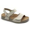 leon 520 comfort damske kozene zdravotni sandaly kremove