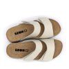 damske kozene pantofle LEON 511 kremove z04