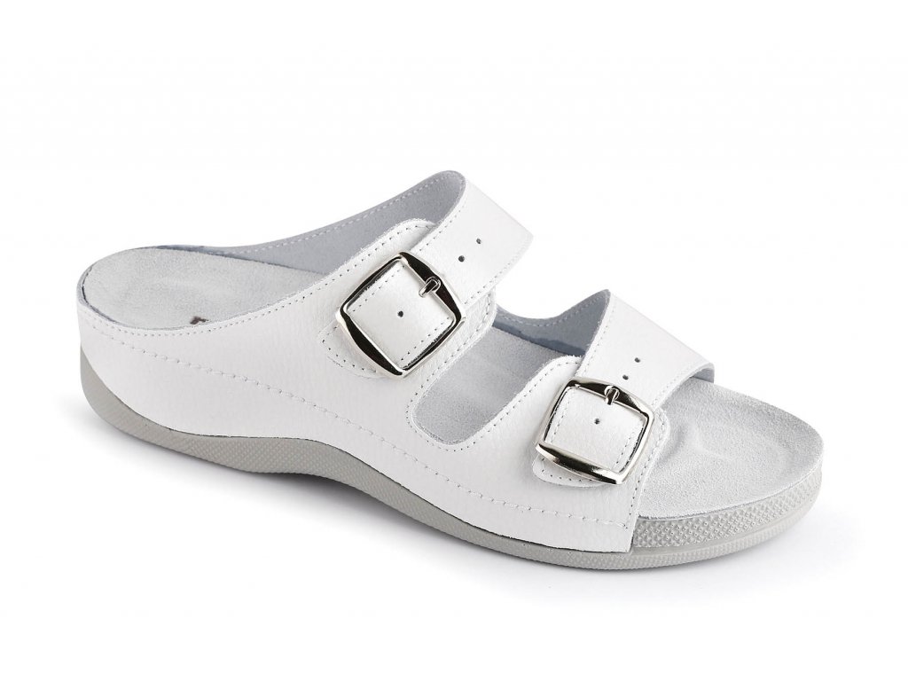 Dámské pantofle Medistyle Ema bílé - Zdravotní obuv Letná