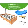 VÝHODNÝ SET: Polohovací postel VÖLKER | Zdravotní matrace | Polohovací stolek