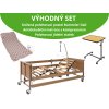 VÝHODNÝ SET Polohovací postel FMB + Antidekubitní matrace SYSTAM + Polohovatelný jídelní stolek 2