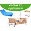 VÝHODNÝ SET: Polohovací postel BURMEIER DALI | Zdravotní matrace | Polohovací stolek