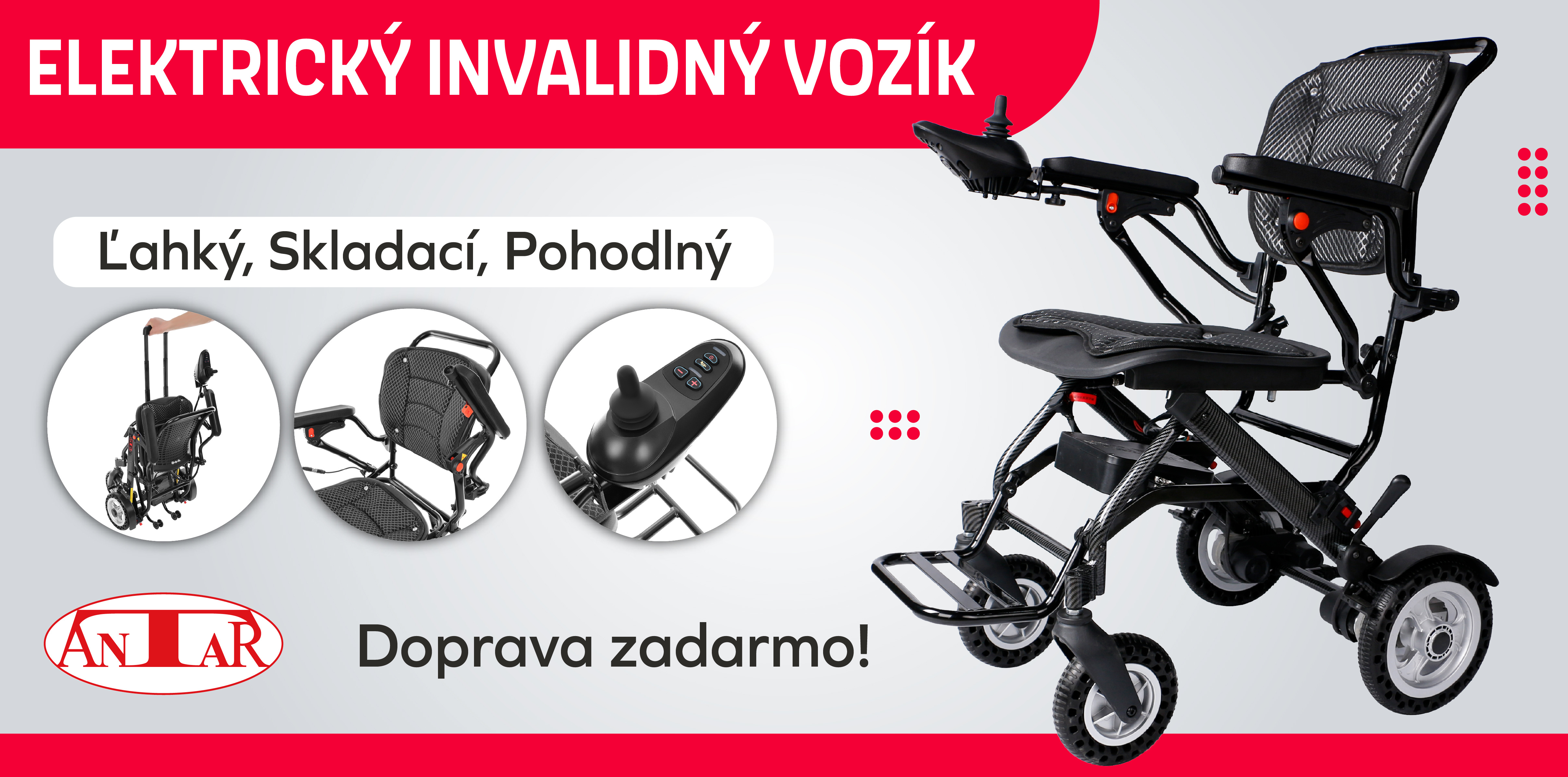 Invalidný elektrický vozík AT52326