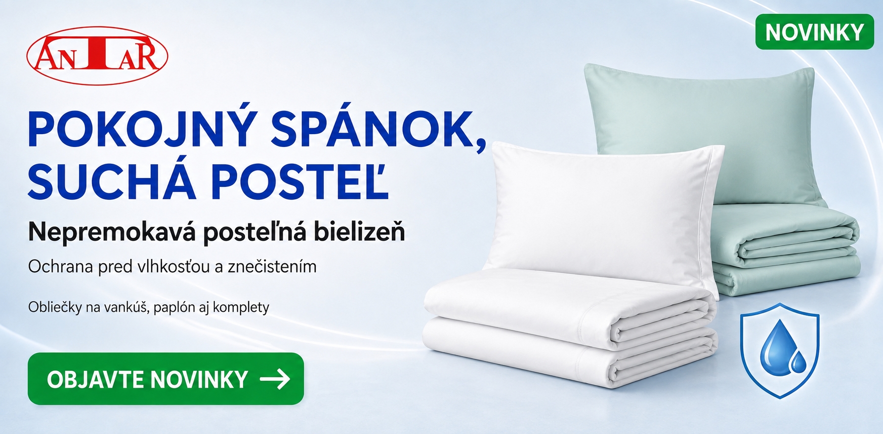 NEPREMOKAVÁ POSTEĽNÁ BIELIZEŇ