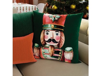 obliečka na vankúšik Luskáčik zelený 45x45
