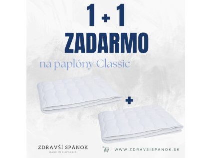 1+1 ZADARMO Paplón Classic 140x200 cm