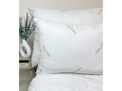 vankúš neštepovaný aloe vera green
