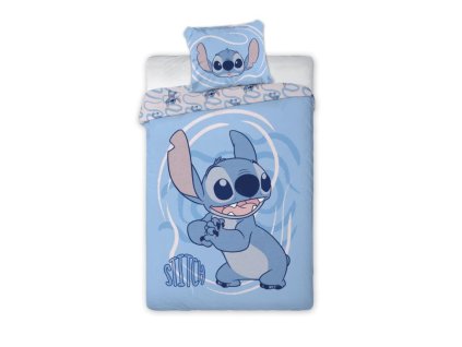 Posteľná obliečka Stitch - Modrá 70x90/140x200 cm